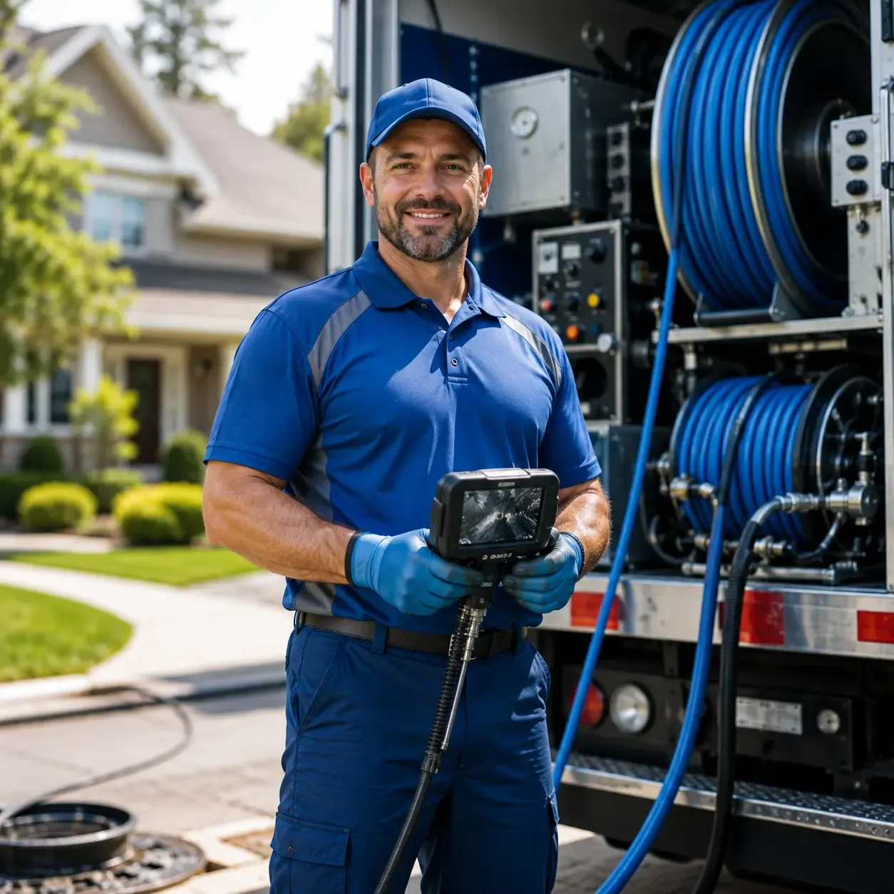 Local outdoor drain cleaning specialists in Scotts, MI